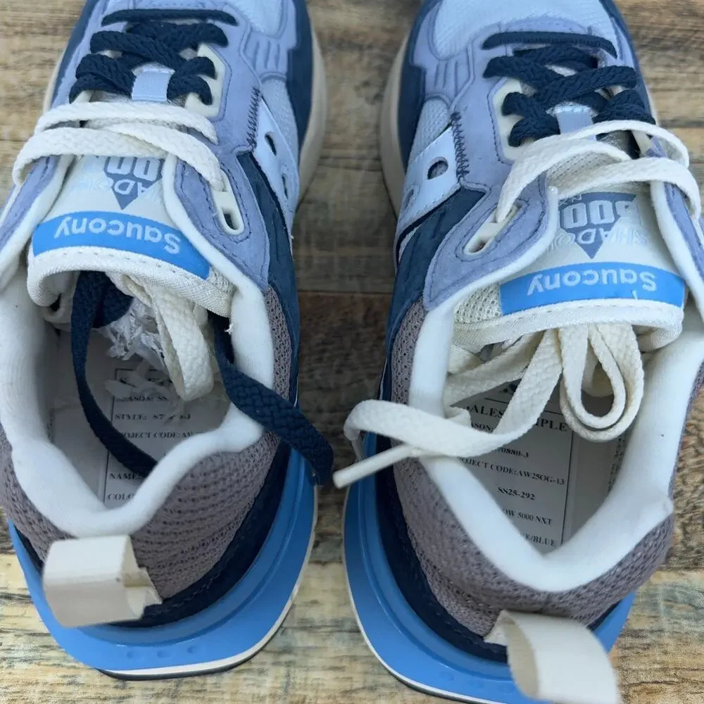Saucony Shadow 5000 Grey Blue Cream SAMPLE S70880-3 Mens Size 9 New Rare